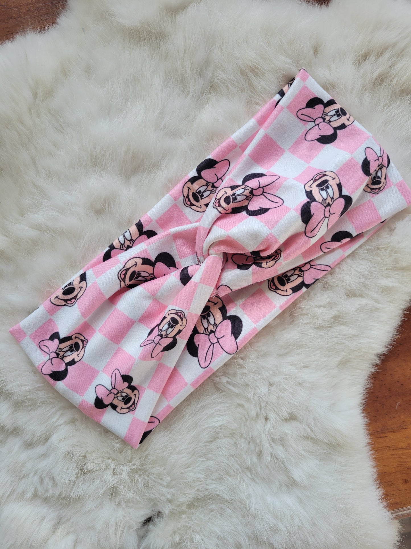 Pink checker mouse