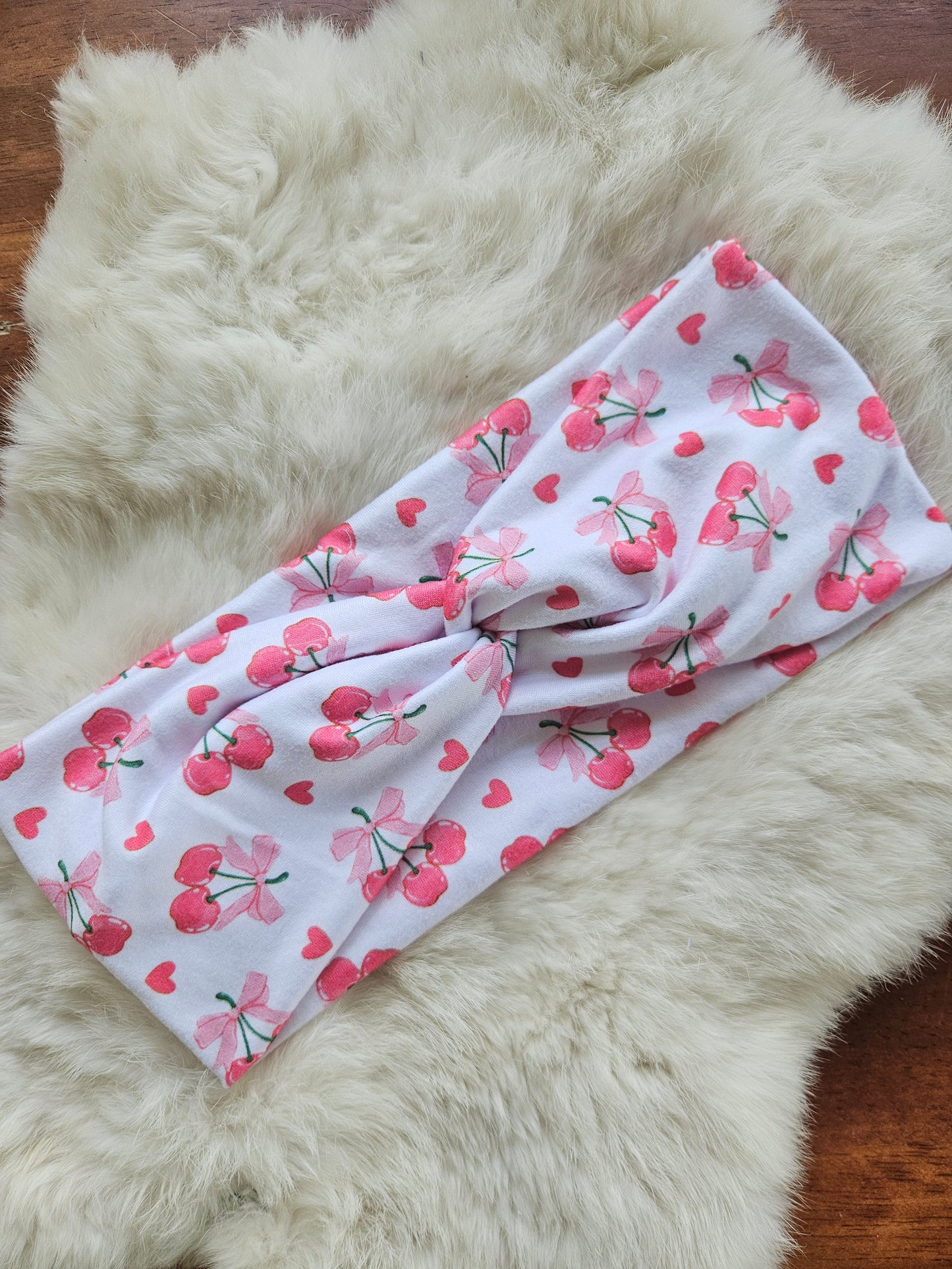 Cherries bows and hearts
