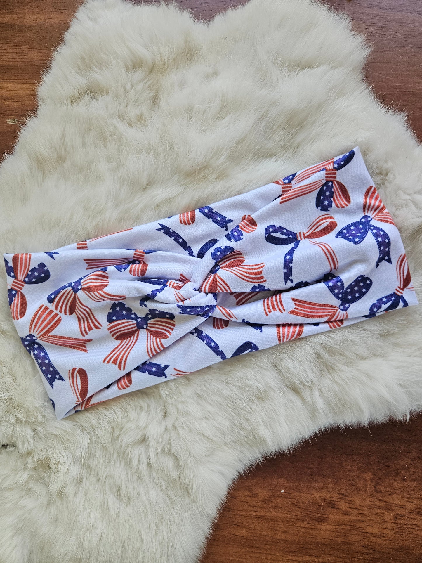 American flag bows