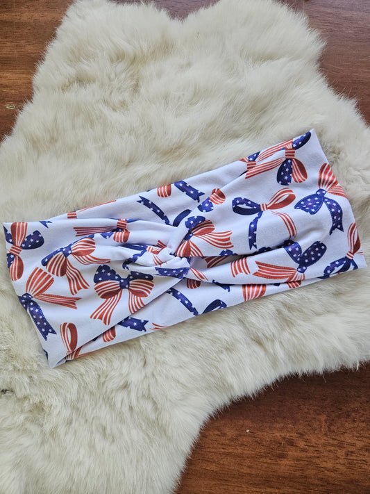 American flag bows