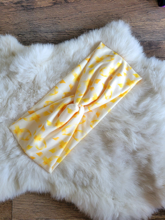Yellow ribbons.  Military troops, missing children, and suicide prevention awareness