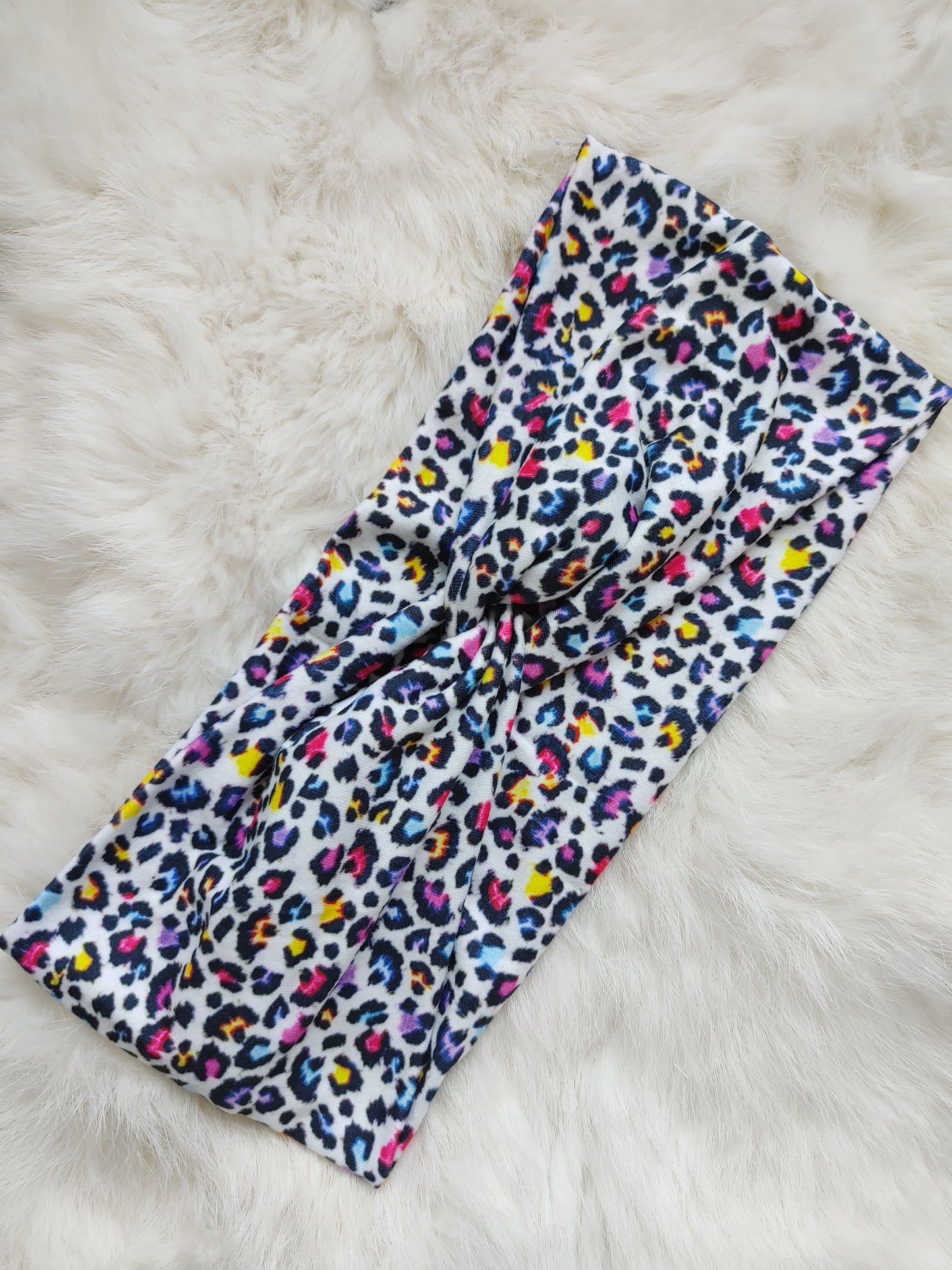 Small print rainbow leopard