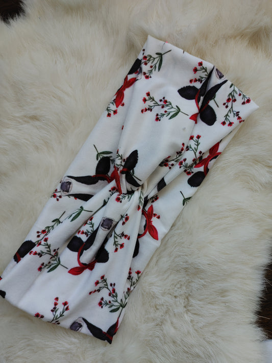 White bandana cow