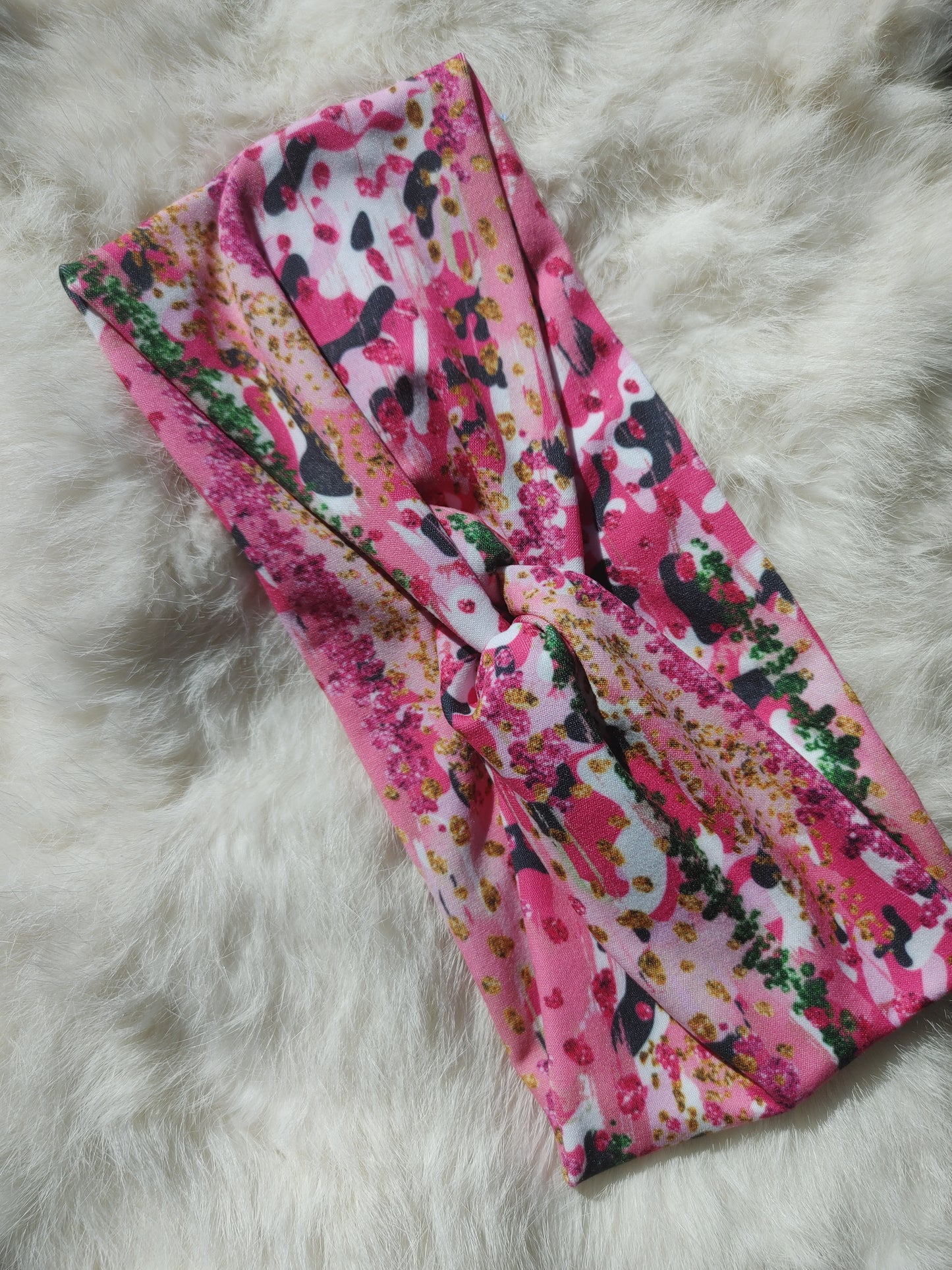 Pink camo brushstroke