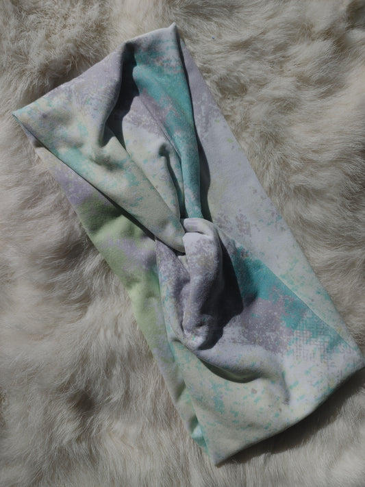 Teal/green tie dye