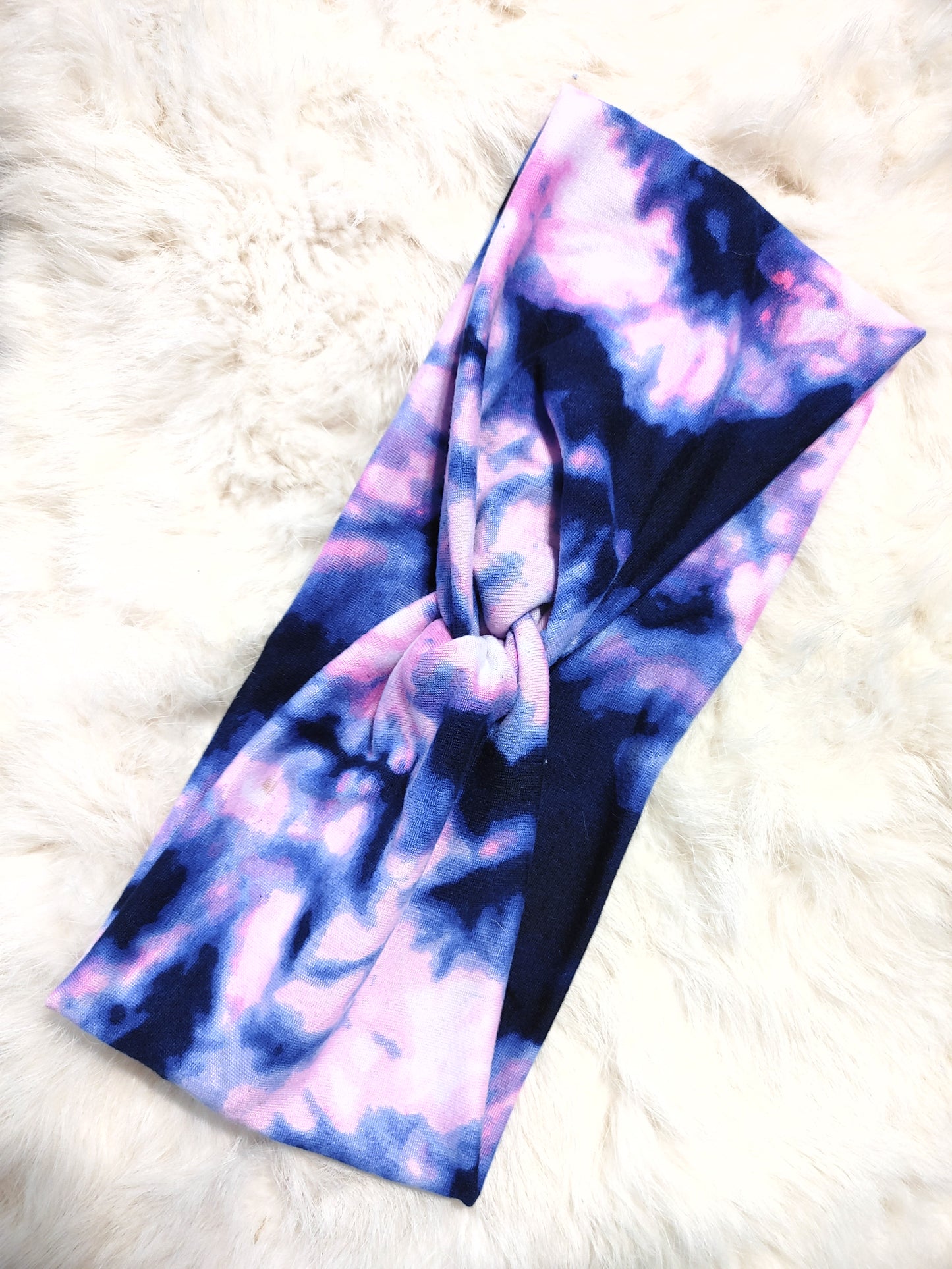Navy and pink tie dye