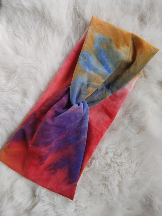Dark rainbow tie dye