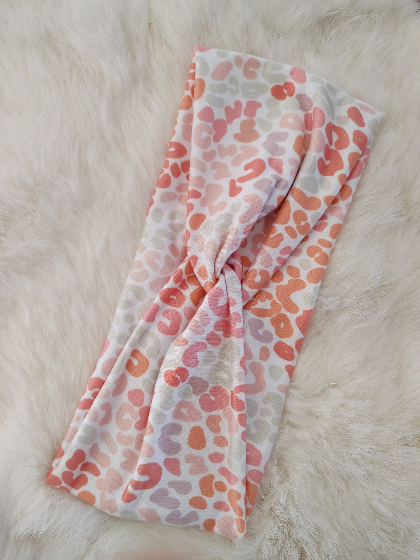 Pink and orange leopard