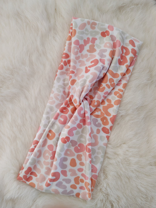 Pink and orange leopard